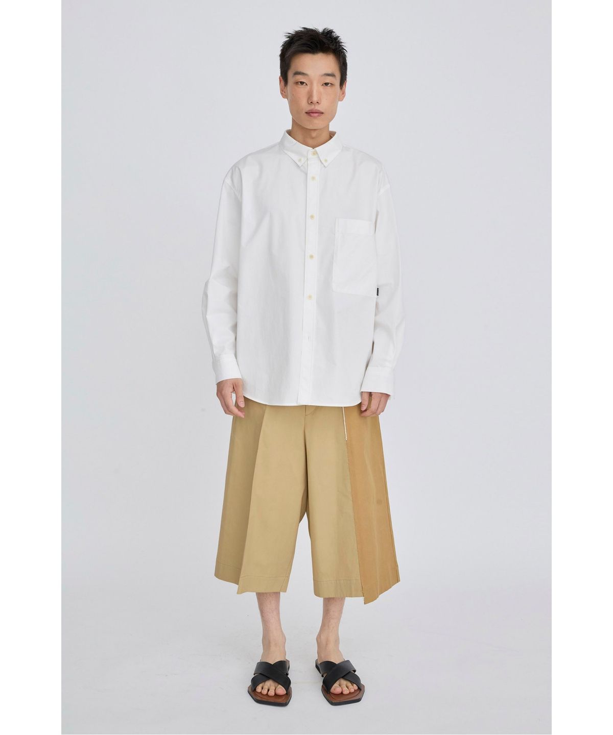 래코드(RECODE) Deconstructed Pocket Shirt RKSAX26610WHX