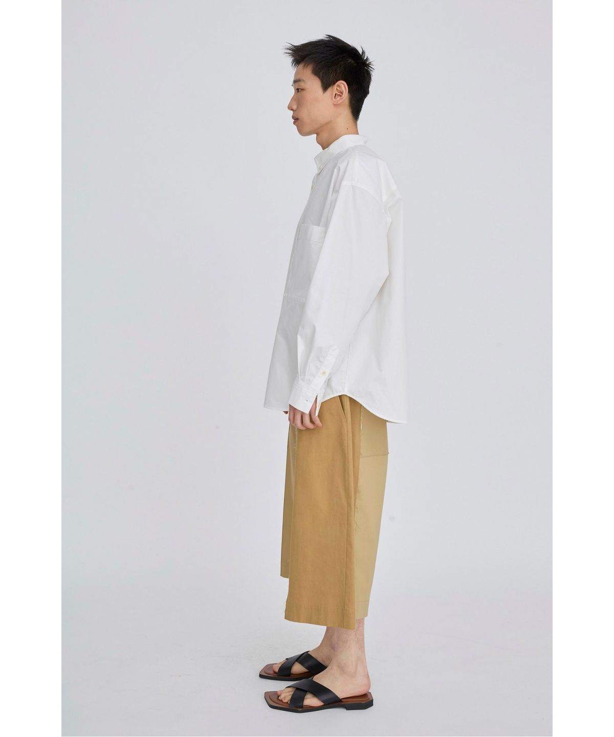 래코드(RECODE) Deconstructed Pocket Shirt RKSAX26610WHX