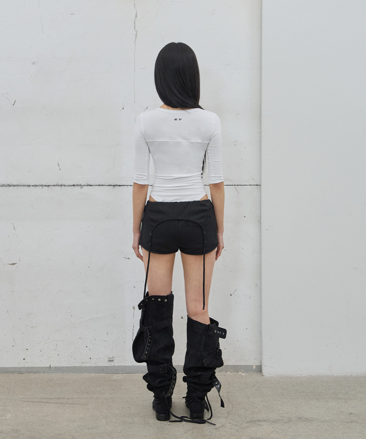 사일프레이(41PRAY) 3/4 Sleeve Bodysuit / White