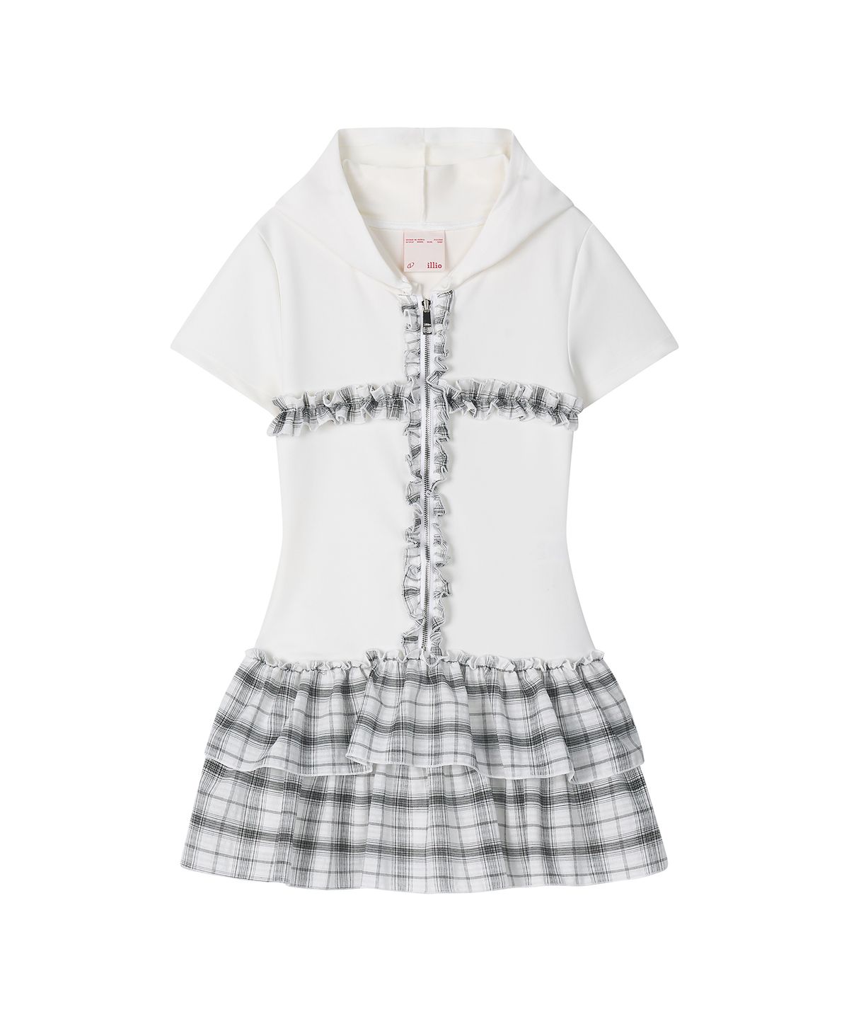 일리오(ILLIO) White ruffle cross dress