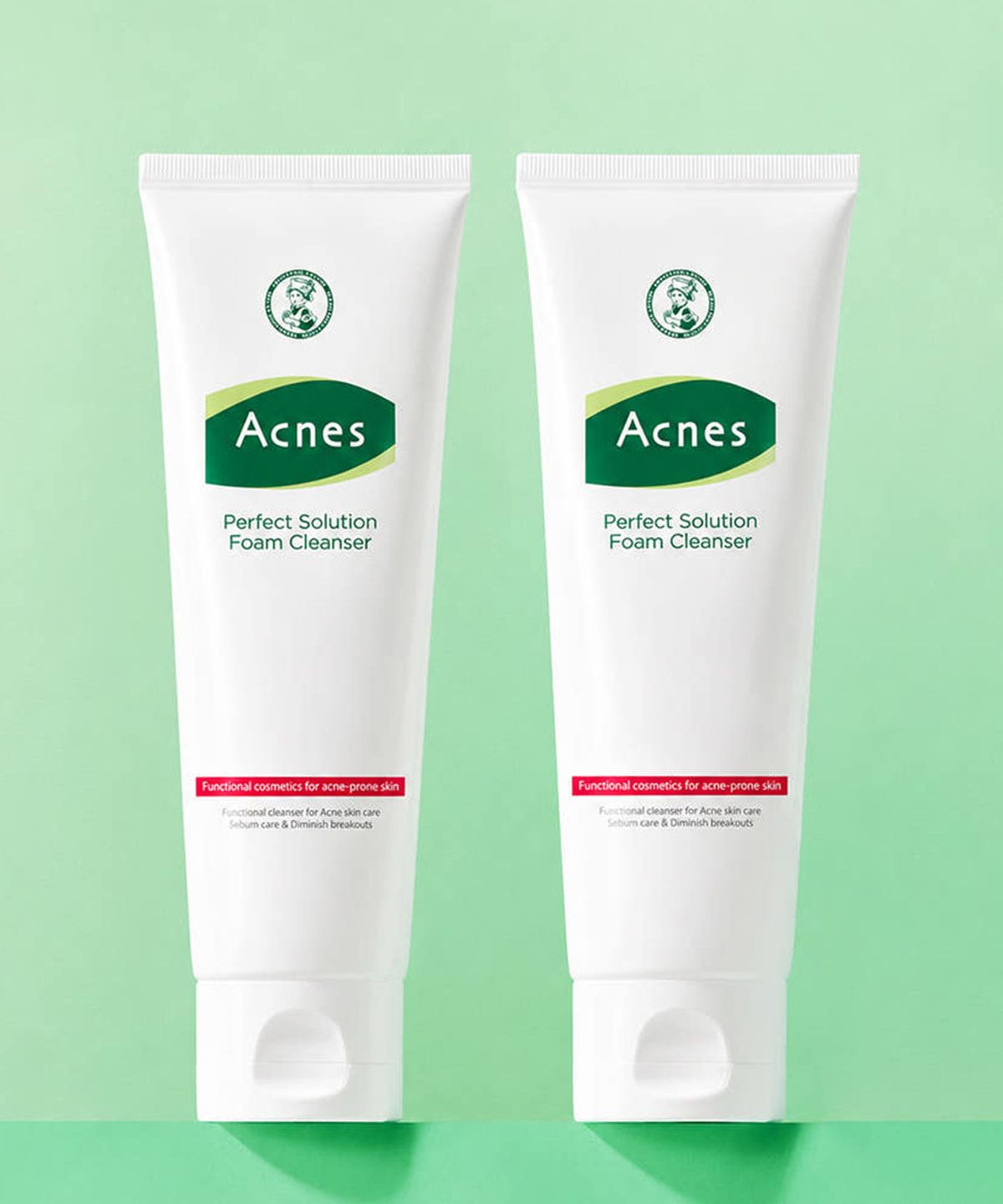아크네스(ACNES) [2Pack] 저자극 퍼펙트 솔루션 클렌저 125ml (+퍼펙트폼 60ml 증정)