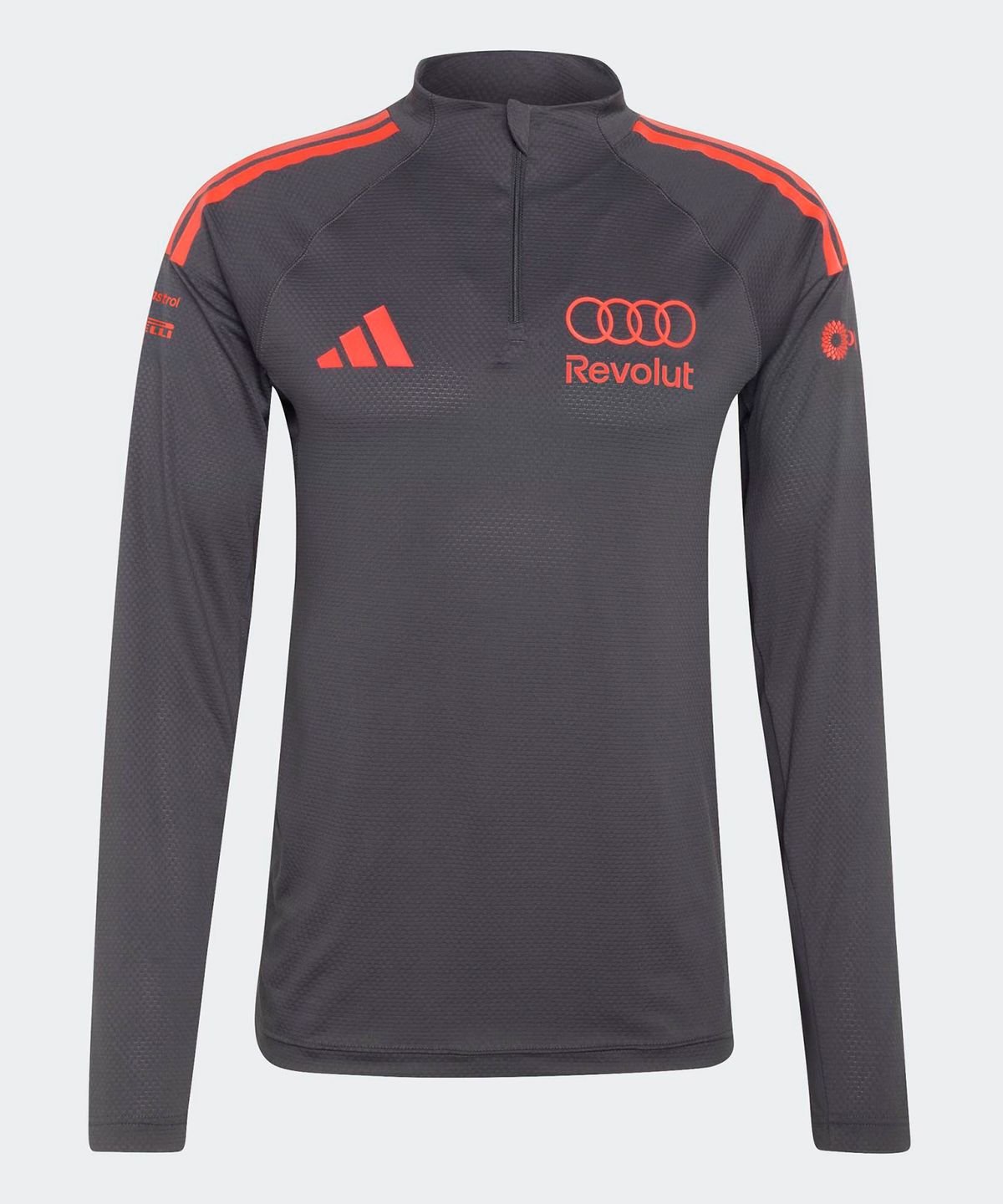 아디다스(ADIDAS) 아우디 F1 팀 메카닉스 1/4 지퍼 재킷 - 블랙 / KE8929