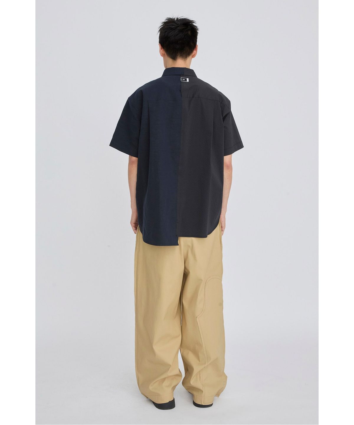 래코드(RECODE) Raw Edged Two Tuck Pants RKPAS26642BEX