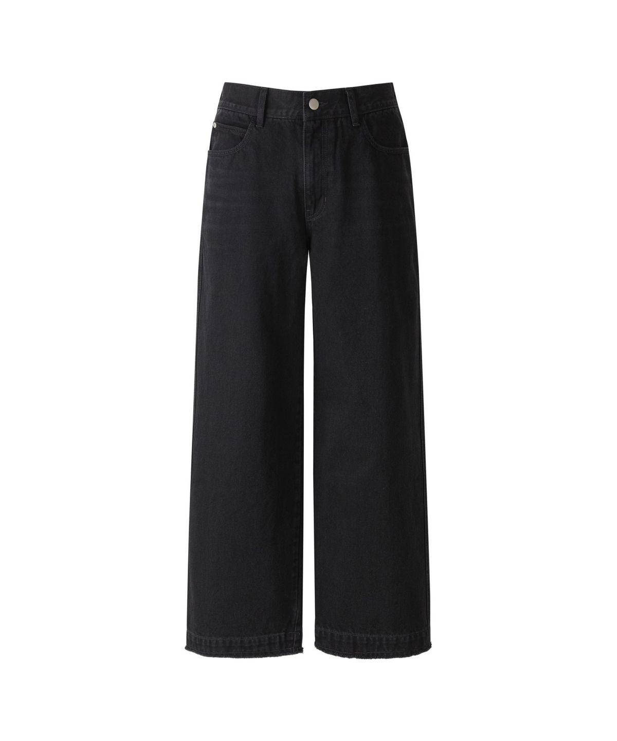 래코드(RECODE) Raw-Edged Denim Pants RKPAM26647BKX