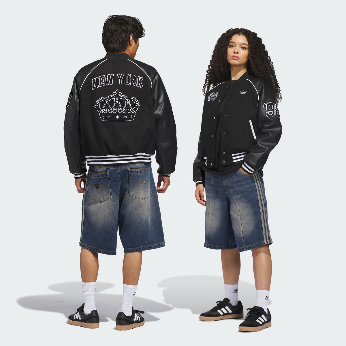 아디다스(ADIDAS) 스케이트보딩 x 타이숀 워시드 데님 쇼츠 KE7075