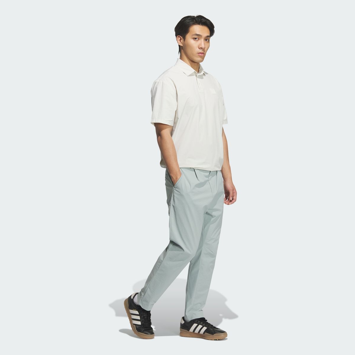 아디다스 골프(ADIDAS GOLF) CLUB CONSUMER WOVEN SHORT SLEEVE LOOSE FIT 폴로 셔츠 KD0941