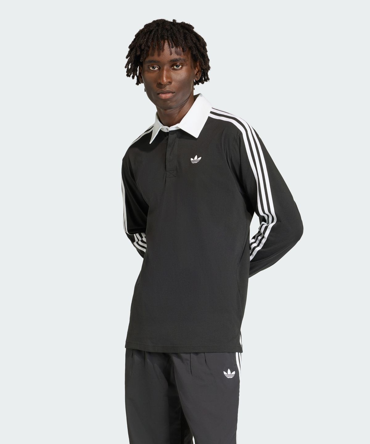 아디다스(ADIDAS) 3-스트라이프 럭비 롱 슬리브 폴로 KE3576