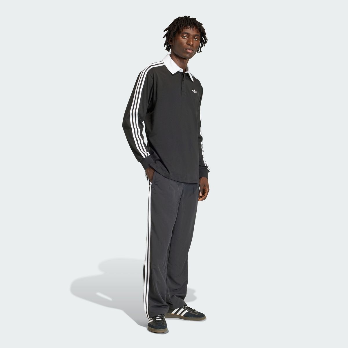 아디다스(ADIDAS) 3-스트라이프 럭비 롱 슬리브 폴로 KE3576