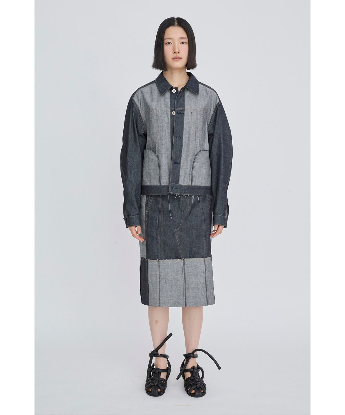래코드(RECODE) Inside-Out Denim Jumper RQUAS26503BUX