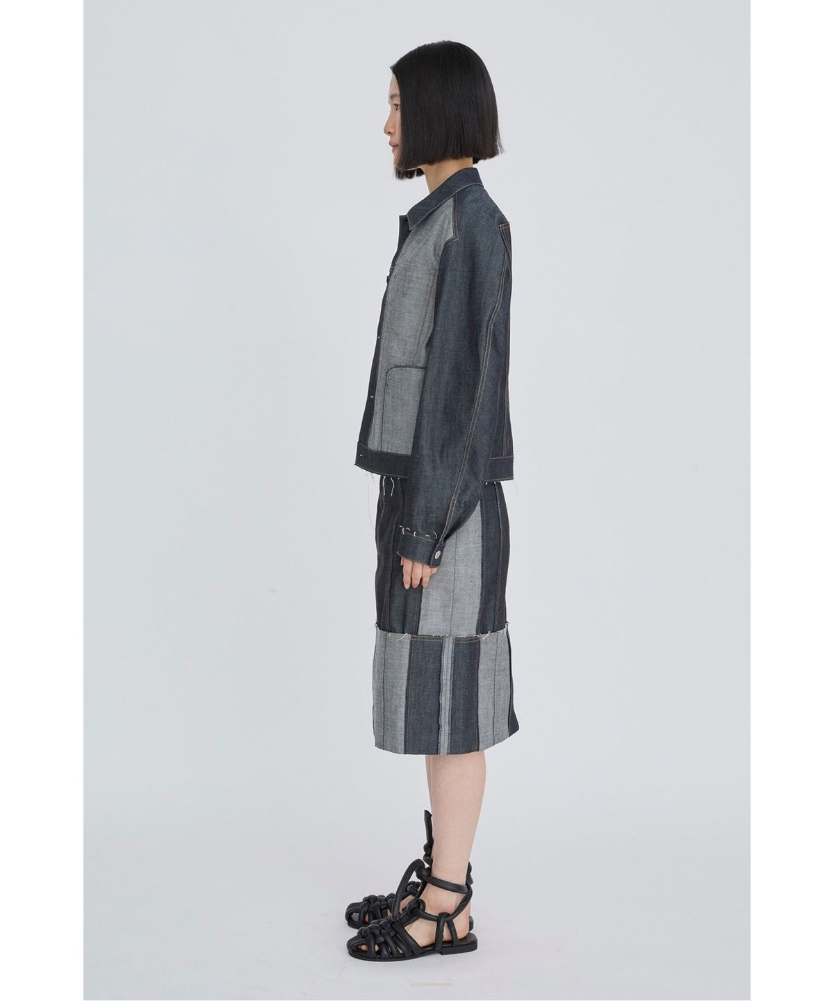 래코드(RECODE) Inside-Out Denim Jumper RQUAS26503BUX