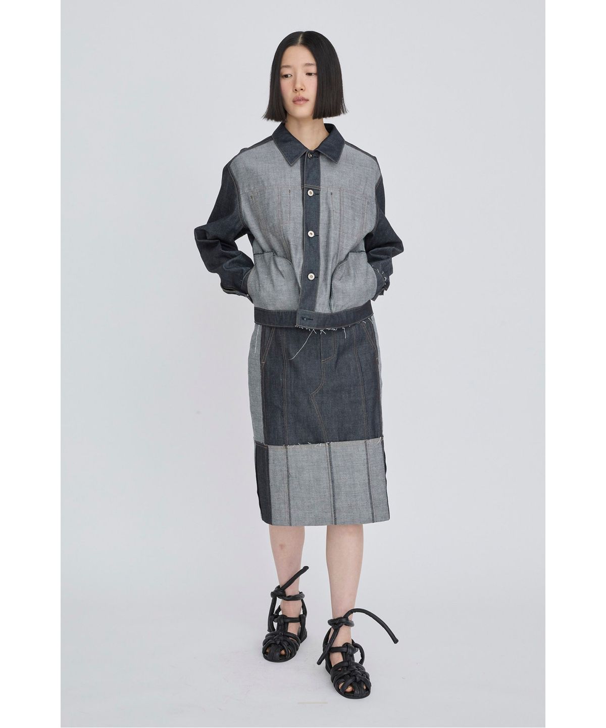 래코드(RECODE) Inside-Out Denim Jumper RQUAS26503BUX