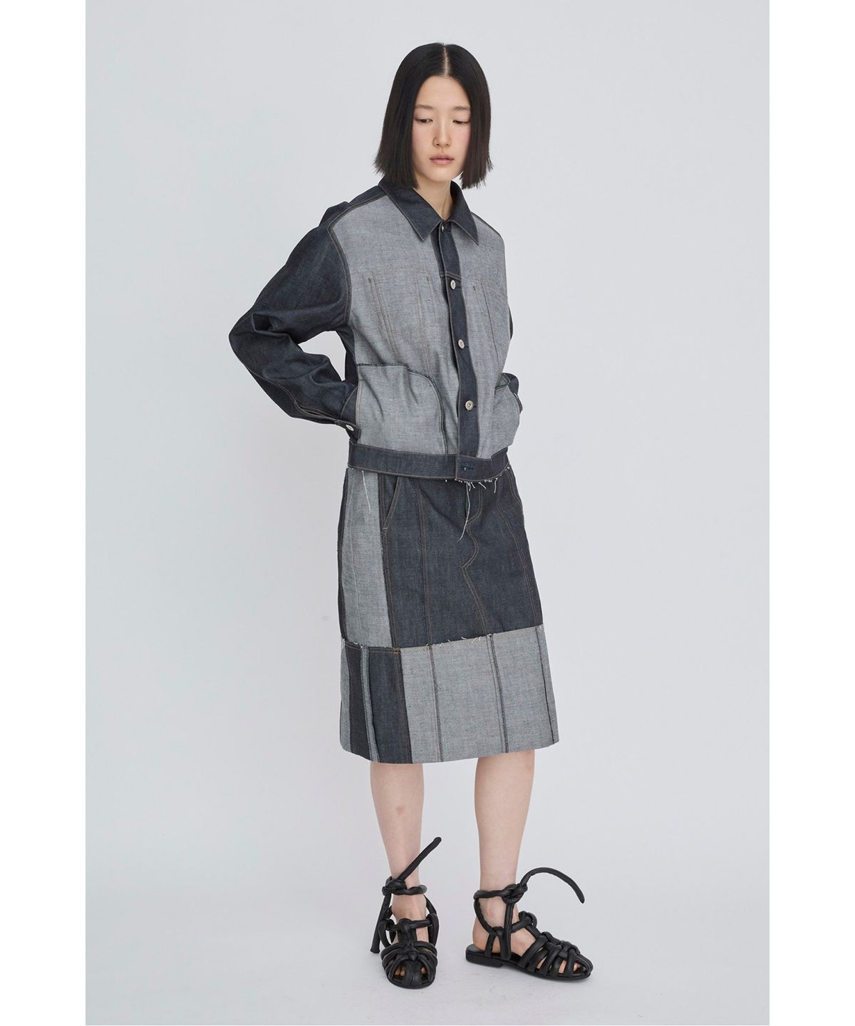 래코드(RECODE) Inside-Out Denim Jumper RQUAS26503BUX