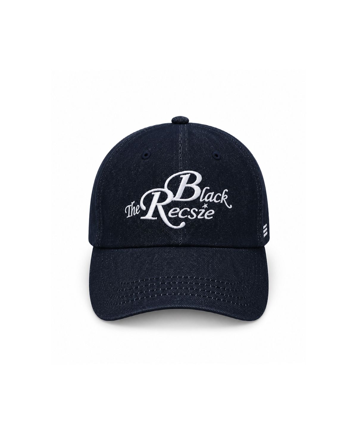 블랙리클루시브(BLACK RECLUSIVE) 로고 데님 볼캡 3colors (BKE5UCW500)