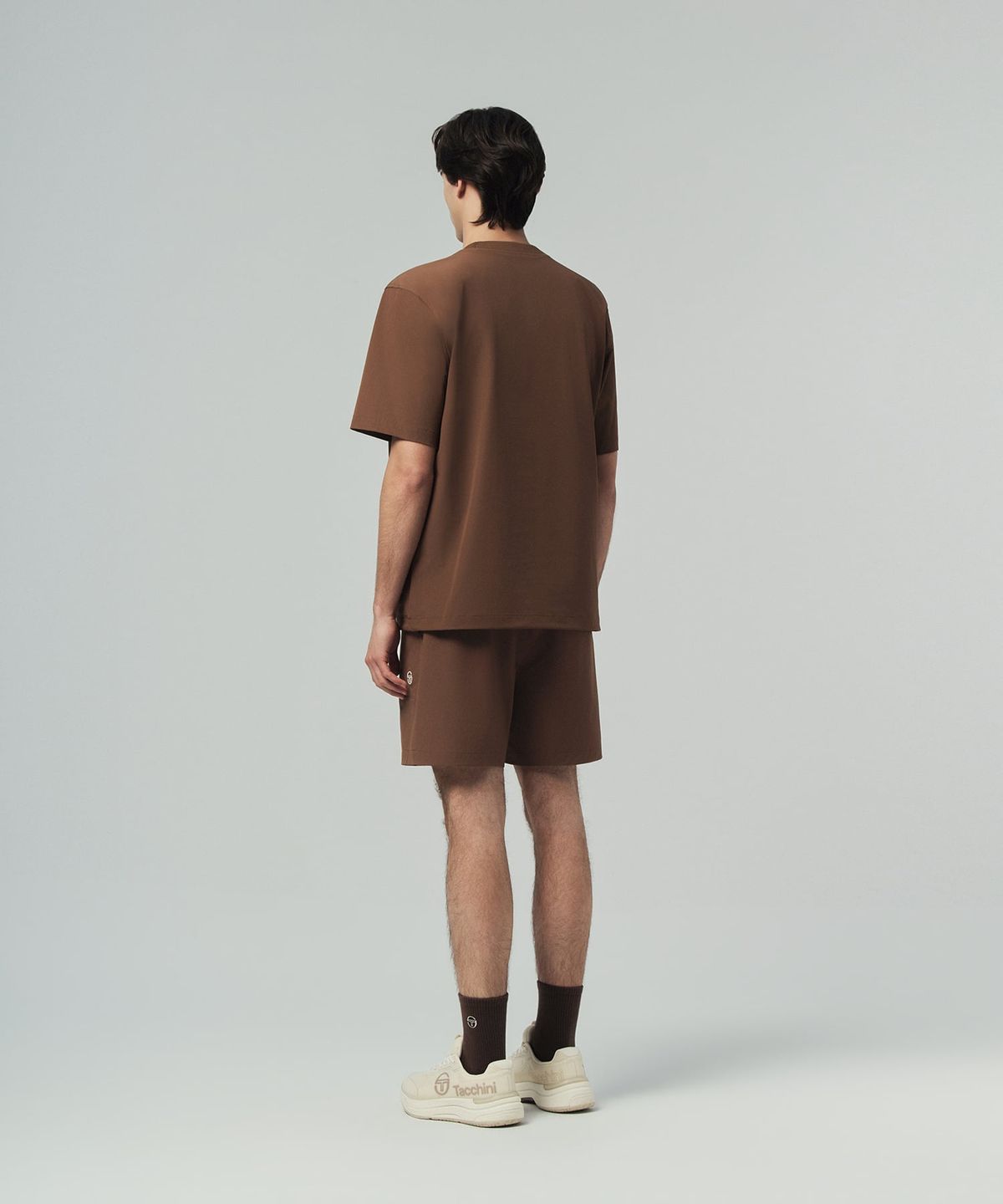 세르지오 타키니(SERGIO TACCHINI) M 프레쉬닷 우븐 티셔츠 (Brown)