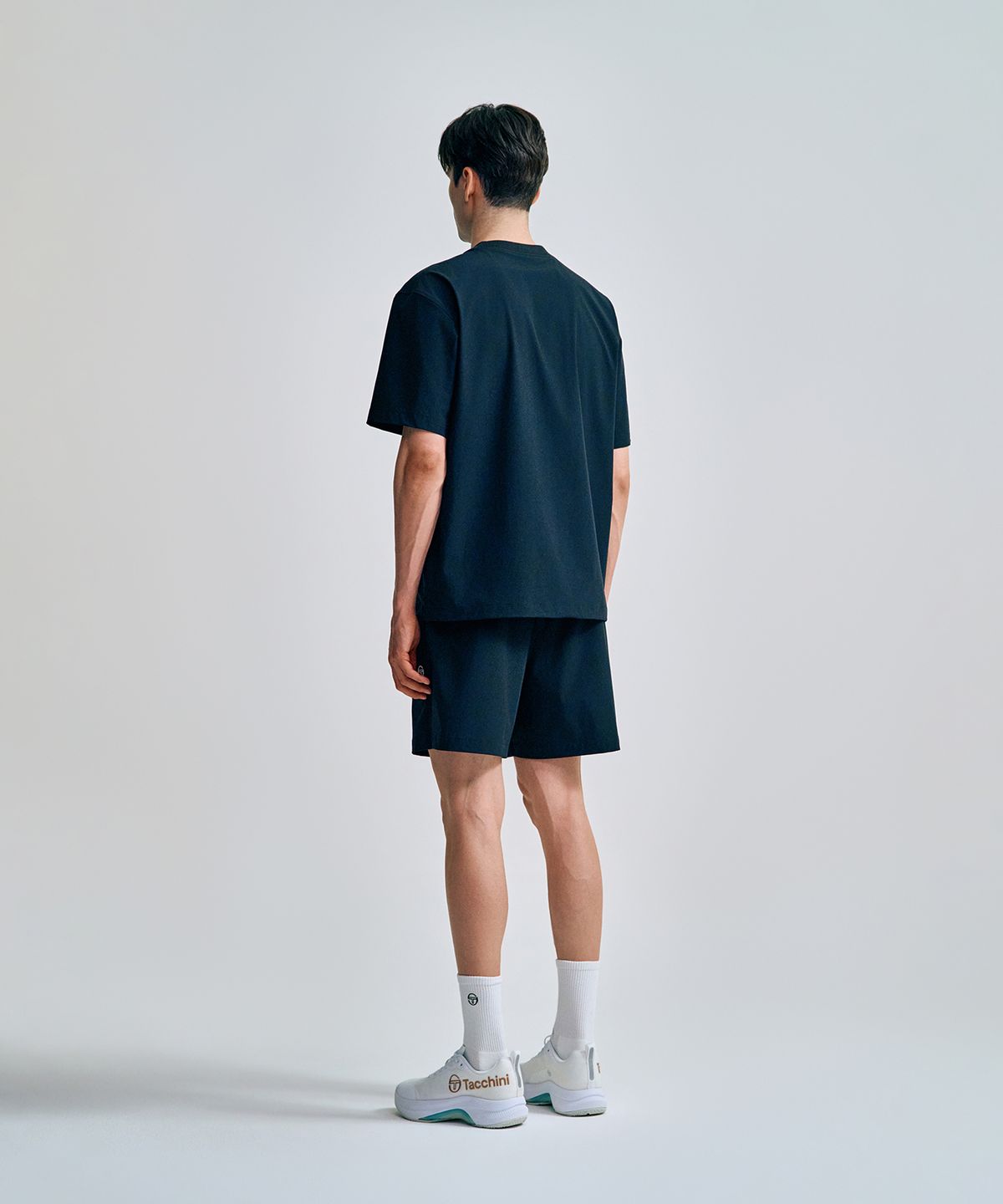 세르지오 타키니(SERGIO TACCHINI) M 프레쉬닷 우븐 티셔츠 (Black)