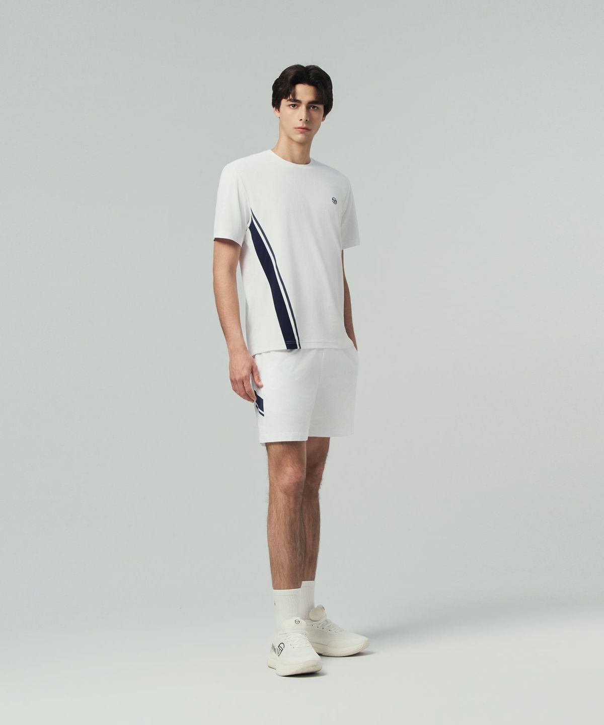 세르지오 타키니(SERGIO TACCHINI) M 리네아 반팔 티셔츠 (White)