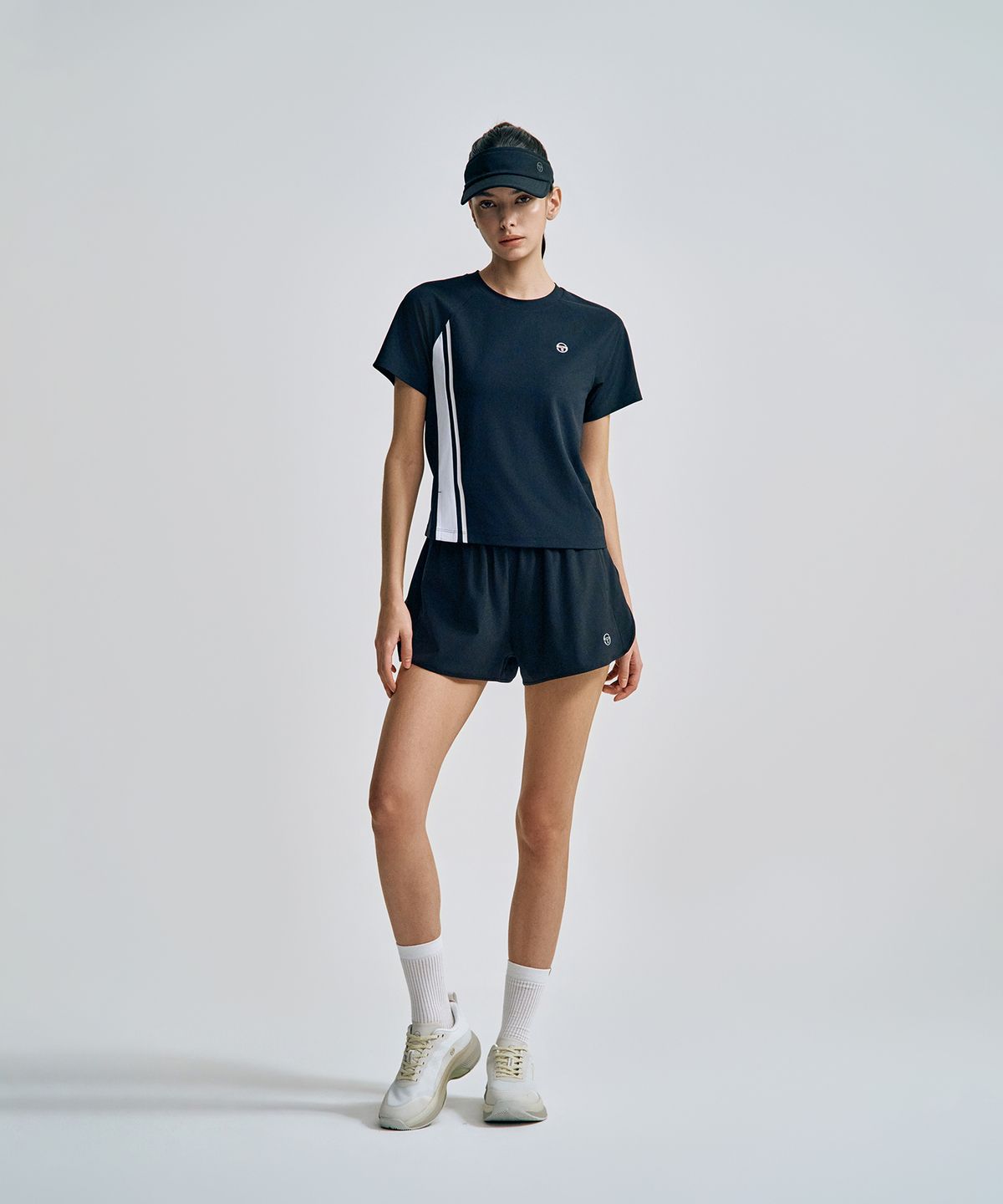 세르지오 타키니(SERGIO TACCHINI) W 리네아 반팔 티셔츠 (Black)