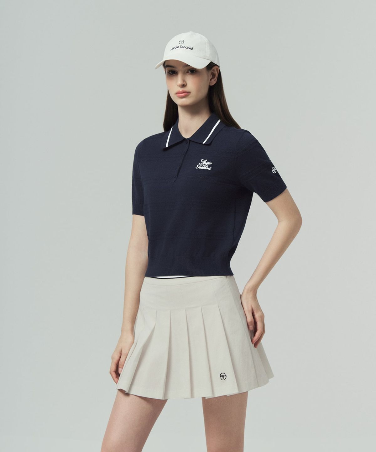 세르지오 타키니(SERGIO TACCHINI) U 경량 나일론 우븐 볼캡 (White)