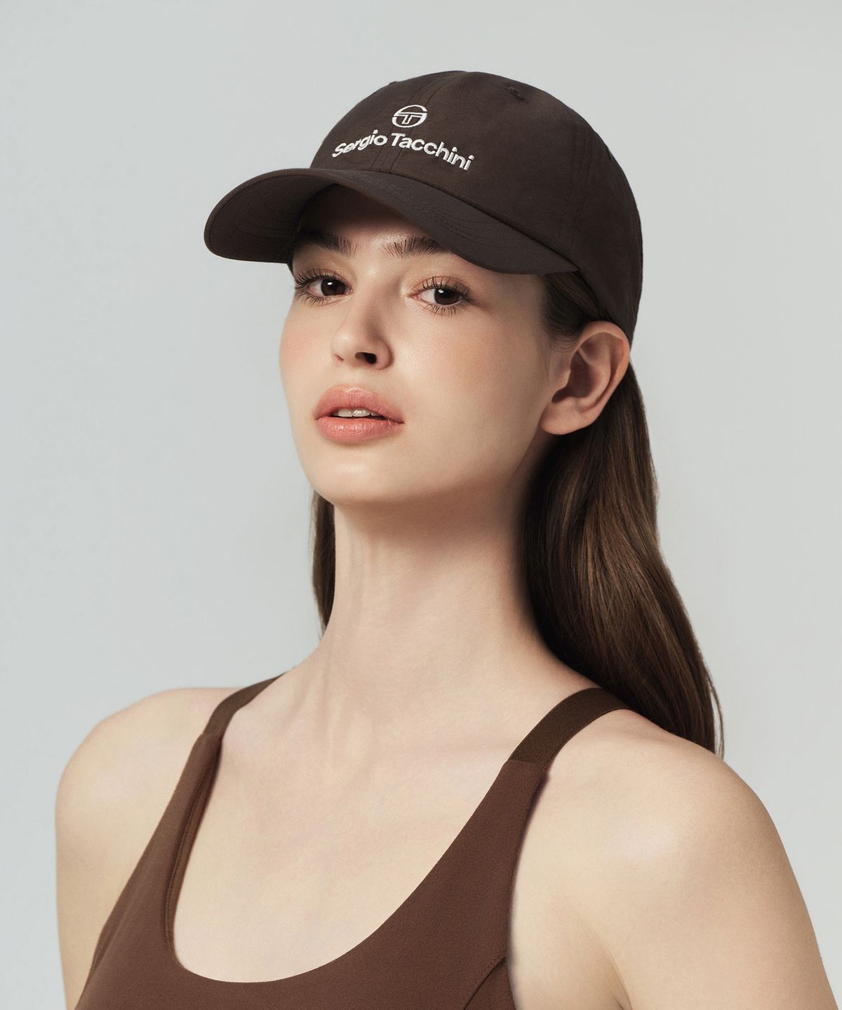 세르지오 타키니(SERGIO TACCHINI) U 경량 나일론 우븐 볼캡 (D.Brown)