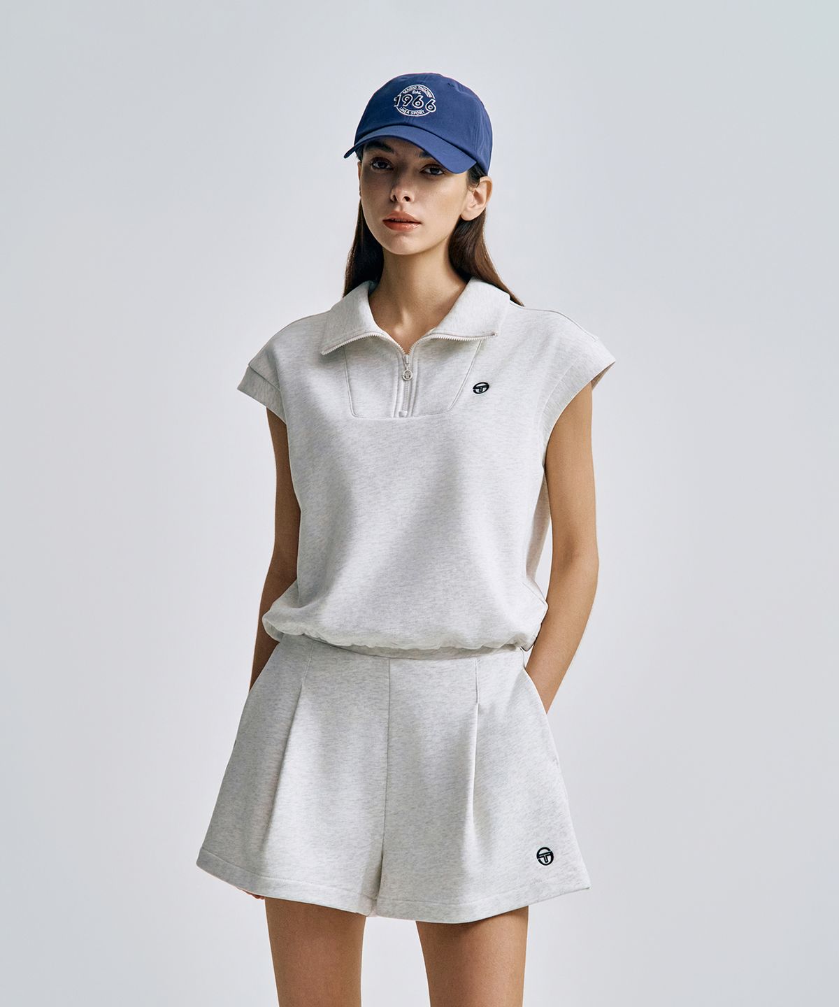 세르지오 타키니(SERGIO TACCHINI) U 소프트 에어 볼캡 (Navy)
