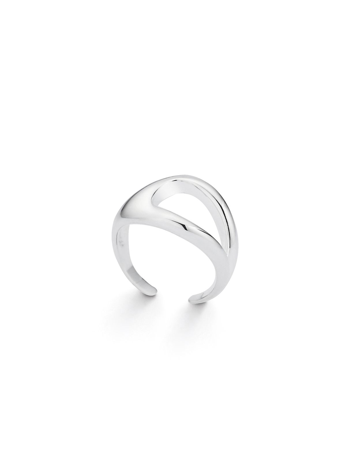 이너프(ENUFF) (silver 925) Cutout pinky ring