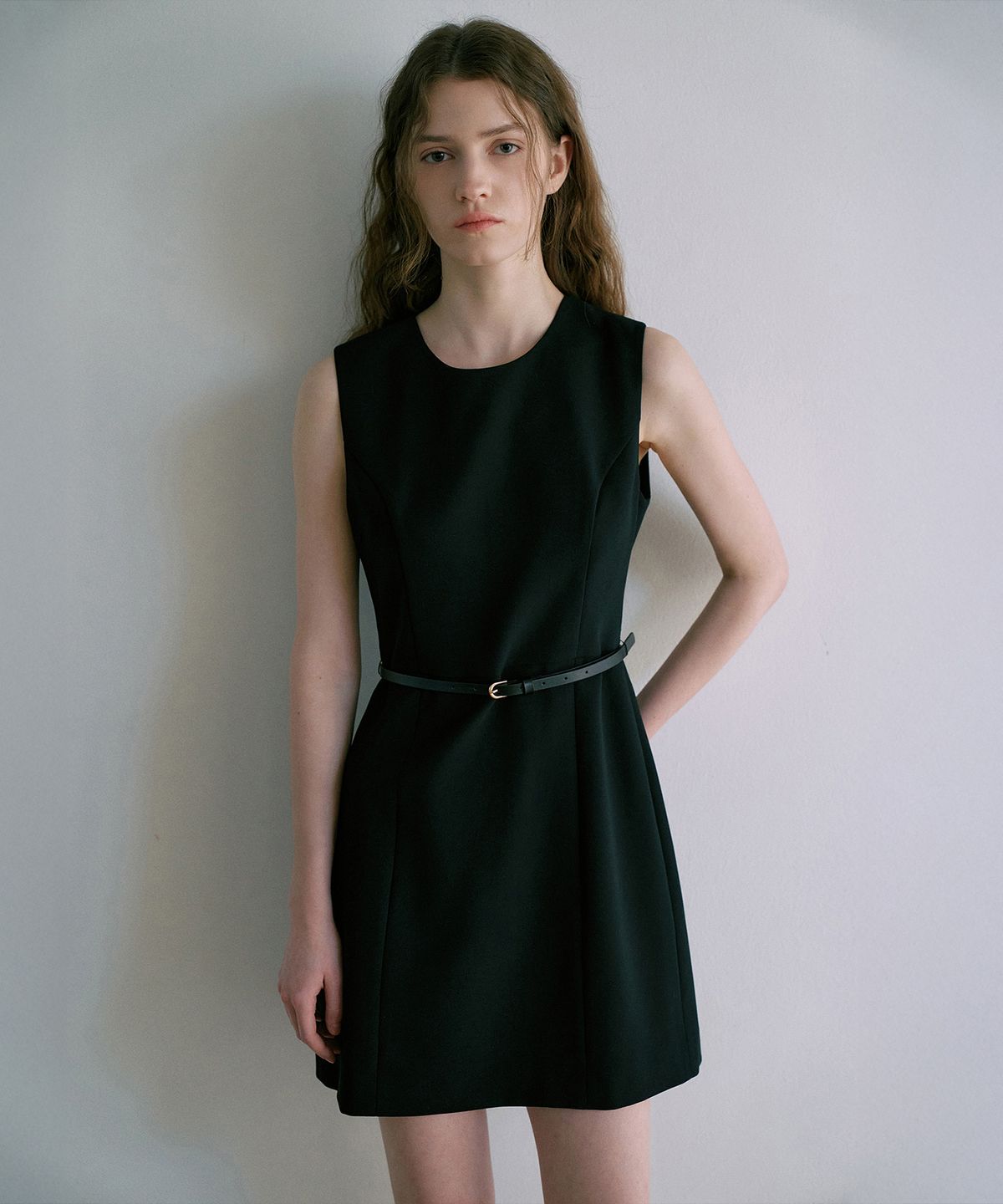 라메레이(LAMEREI) [벨트 Set]Classic Mini Dress[LMBFSPDR807]-Black