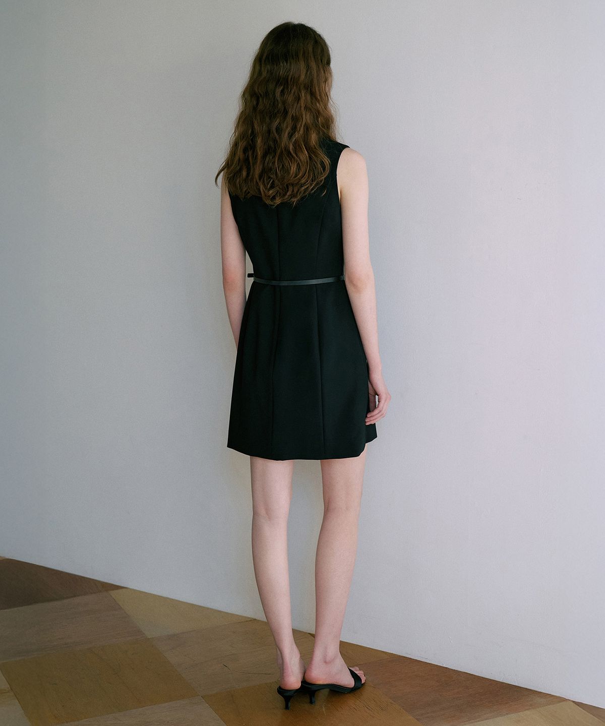 라메레이(LAMEREI) [벨트 Set]Classic Mini Dress[LMBFSPDR807]-Black