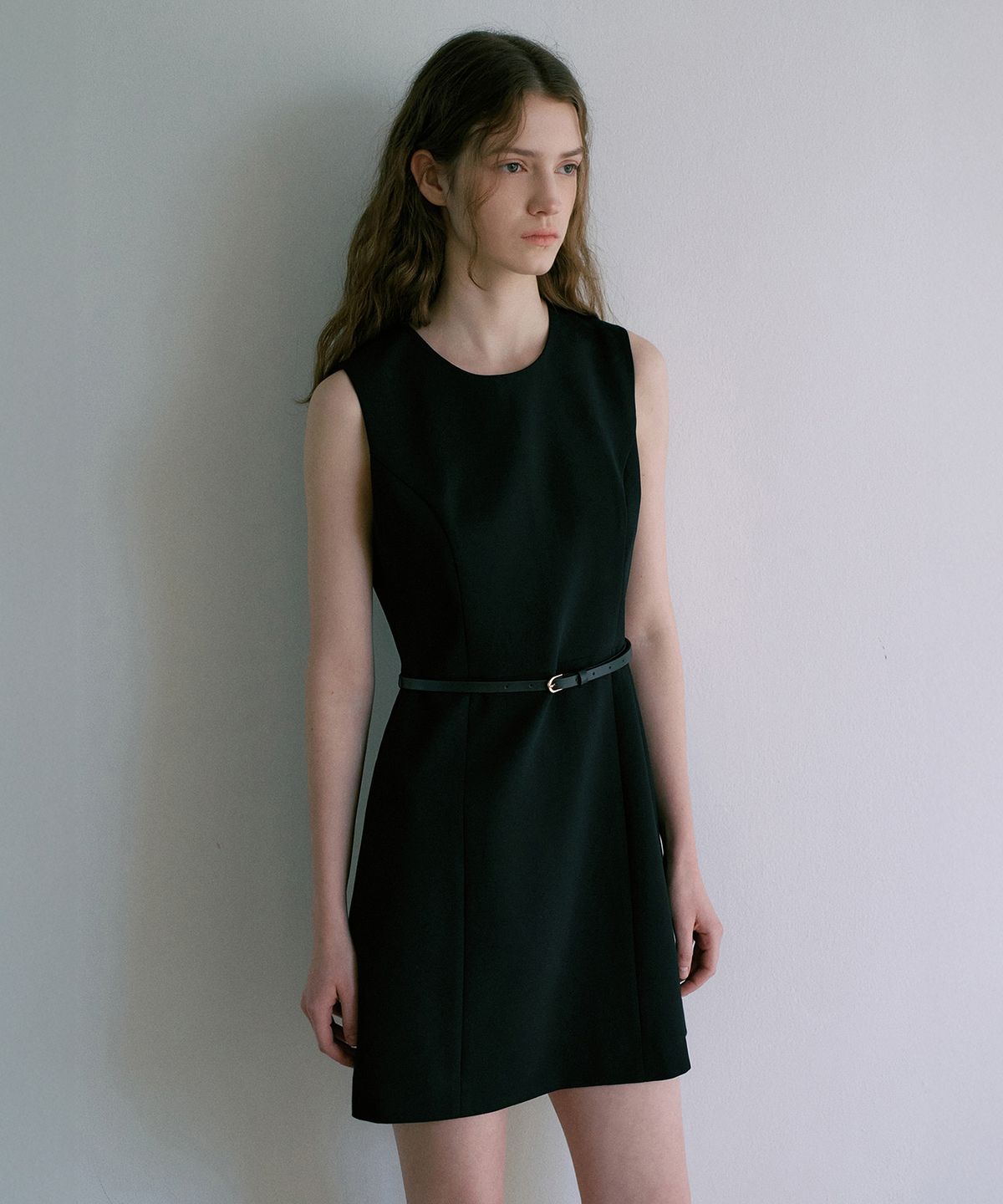 라메레이(LAMEREI) [벨트 Set]Classic Mini Dress[LMBFSPDR807]-Black