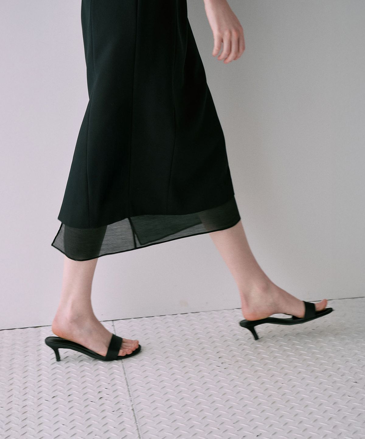 라메레이(LAMEREI) Classic Boat-Neck Dress[LMBFSPDR809]-Black