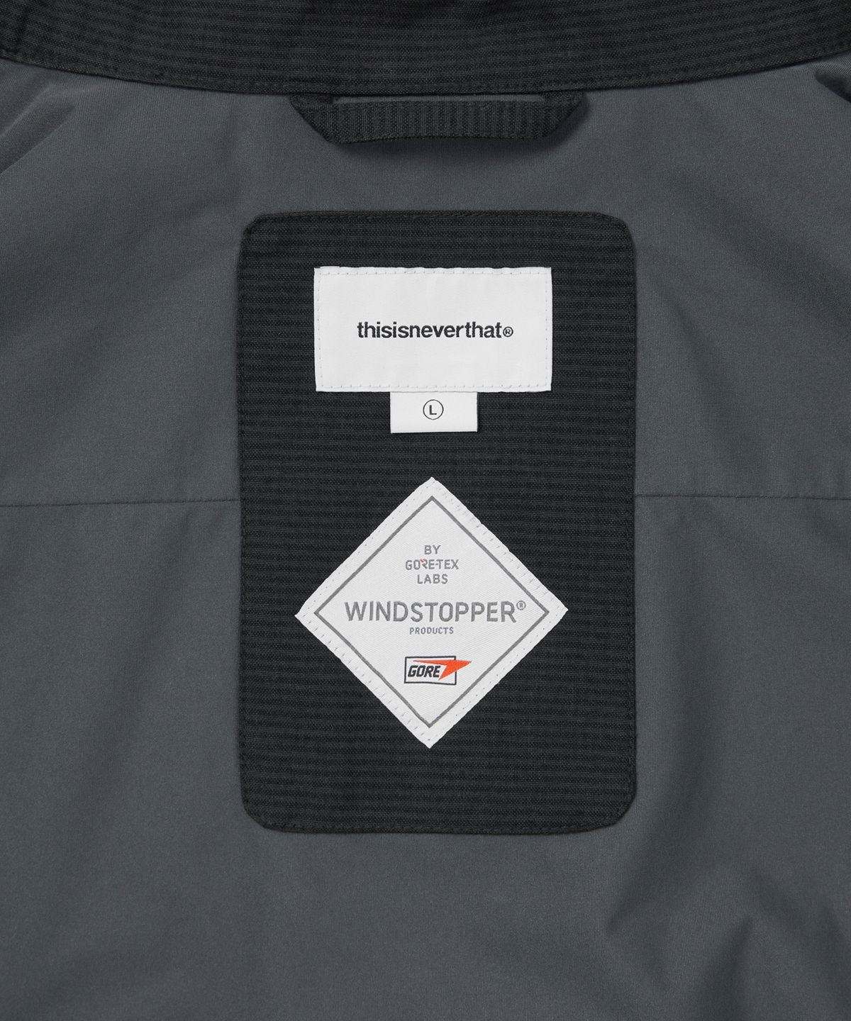 디스이즈네버댓(THISISNEVERTHAT) GORE-TEX WINDSTOPPER Check Shirt Dark Navy