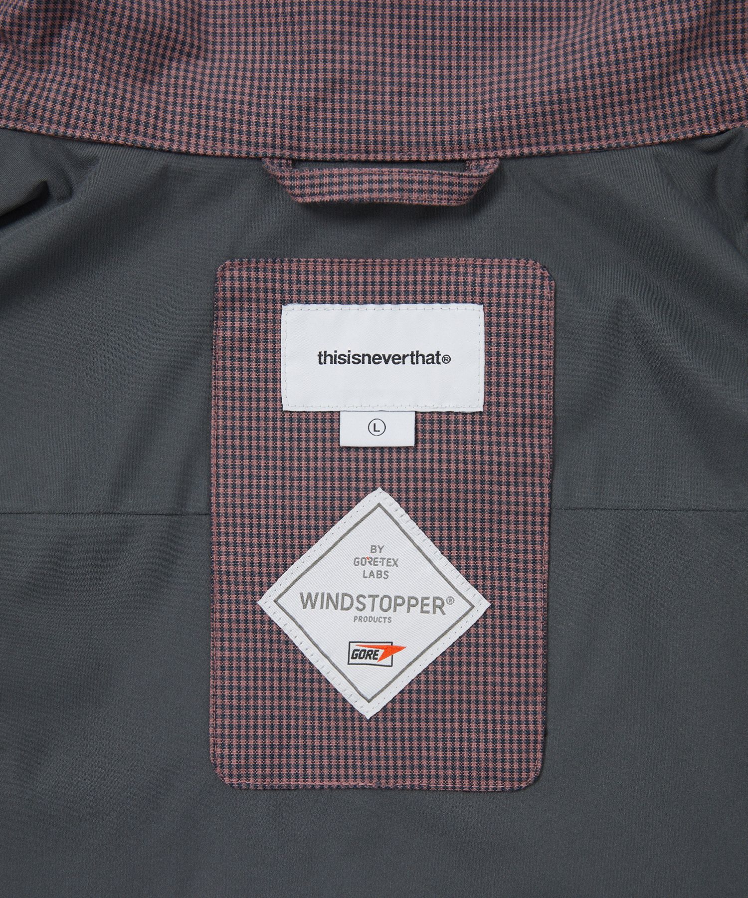 디스이즈네버댓(THISISNEVERTHAT) GORE-TEX WINDSTOPPER Check Shirt