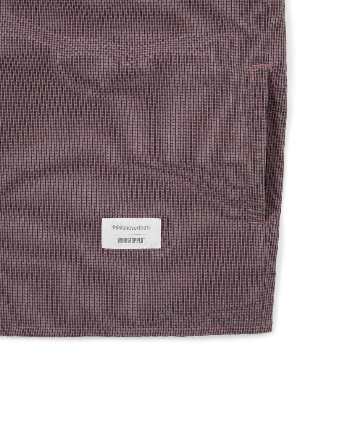 디스이즈네버댓(THISISNEVERTHAT) GORE-TEX WINDSTOPPER Check Shirt Plum