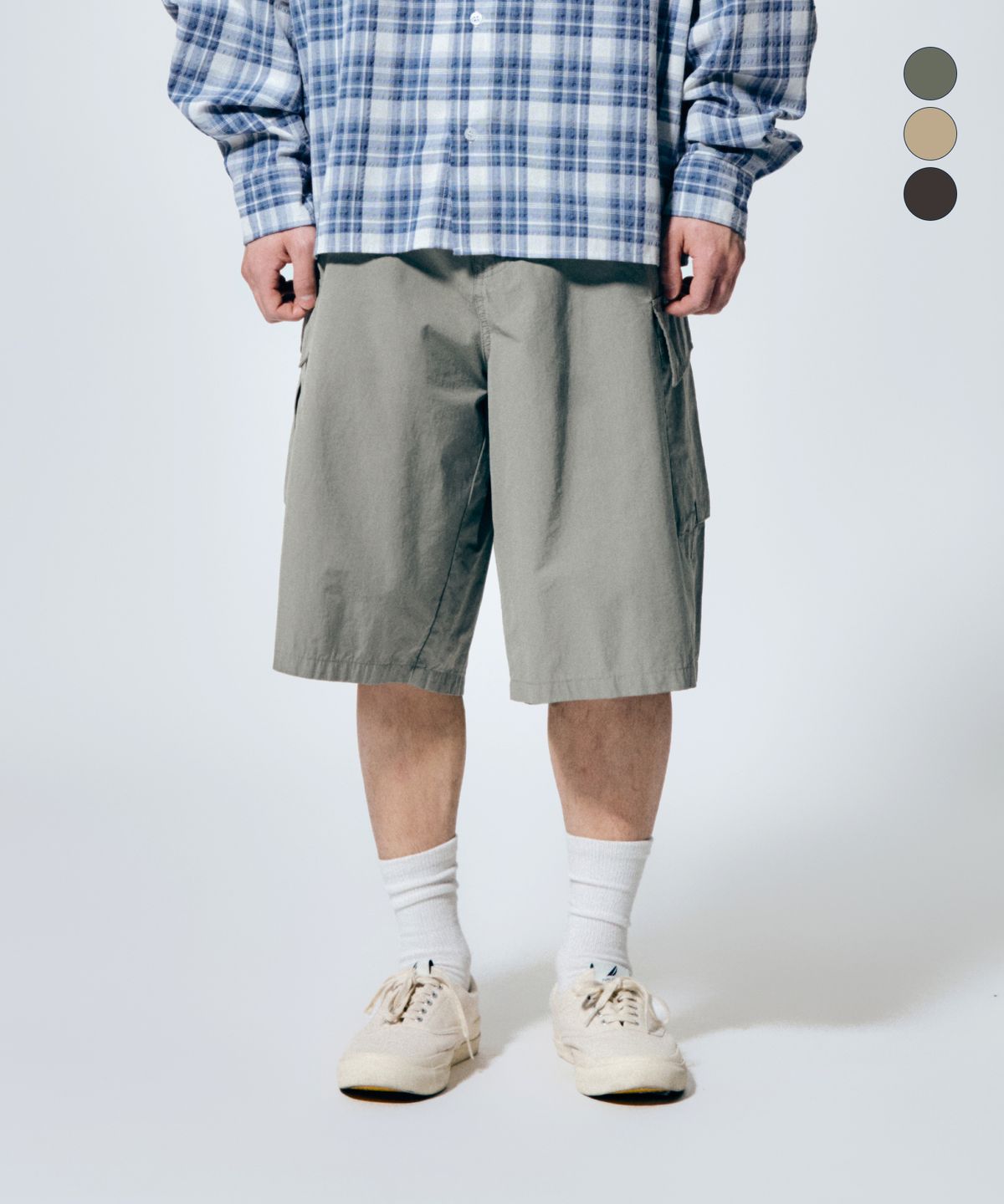 노티카(NAUTICA) 메카닉 립 카고 쇼츠 7부(3colors) NSP7816