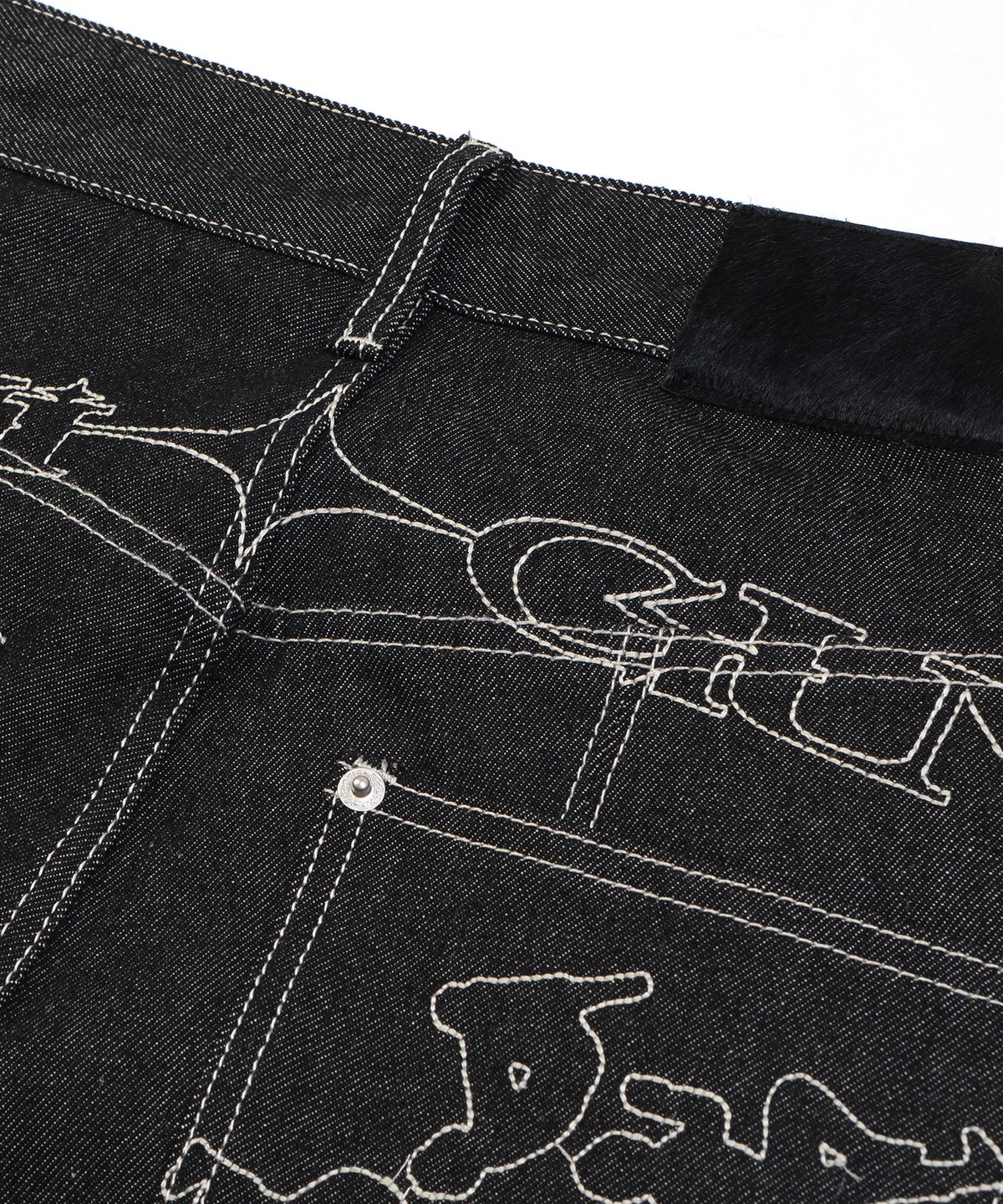 크리건(CRIGUN) BUTTON RAW DENIM PANTS
