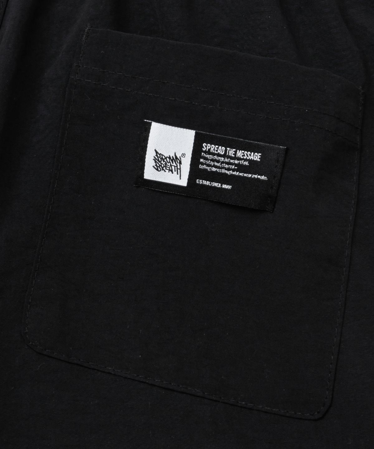 브라운브레스 키즈(BROWNBREATH KIDS) KIDS TAG CARGO PANTS - BLACK