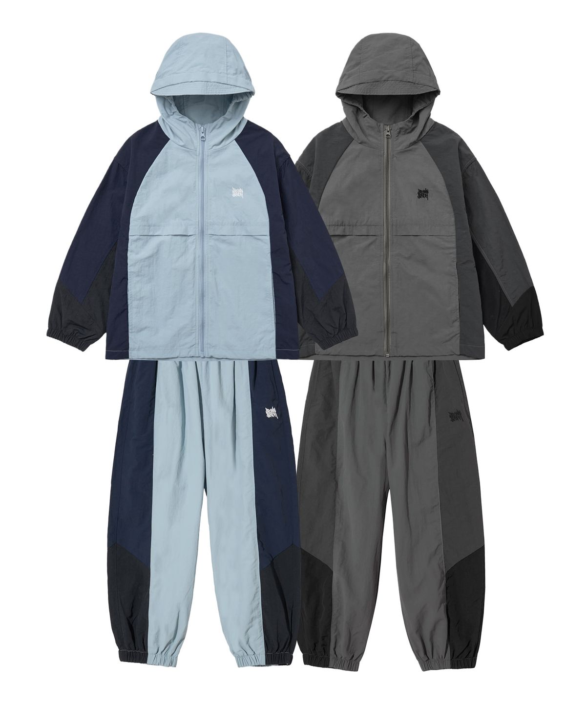 브라운브레스 키즈(BROWNBREATH KIDS) KIDS BB COLOR BLOCK WINDBREAKER SETUP_2COLOR