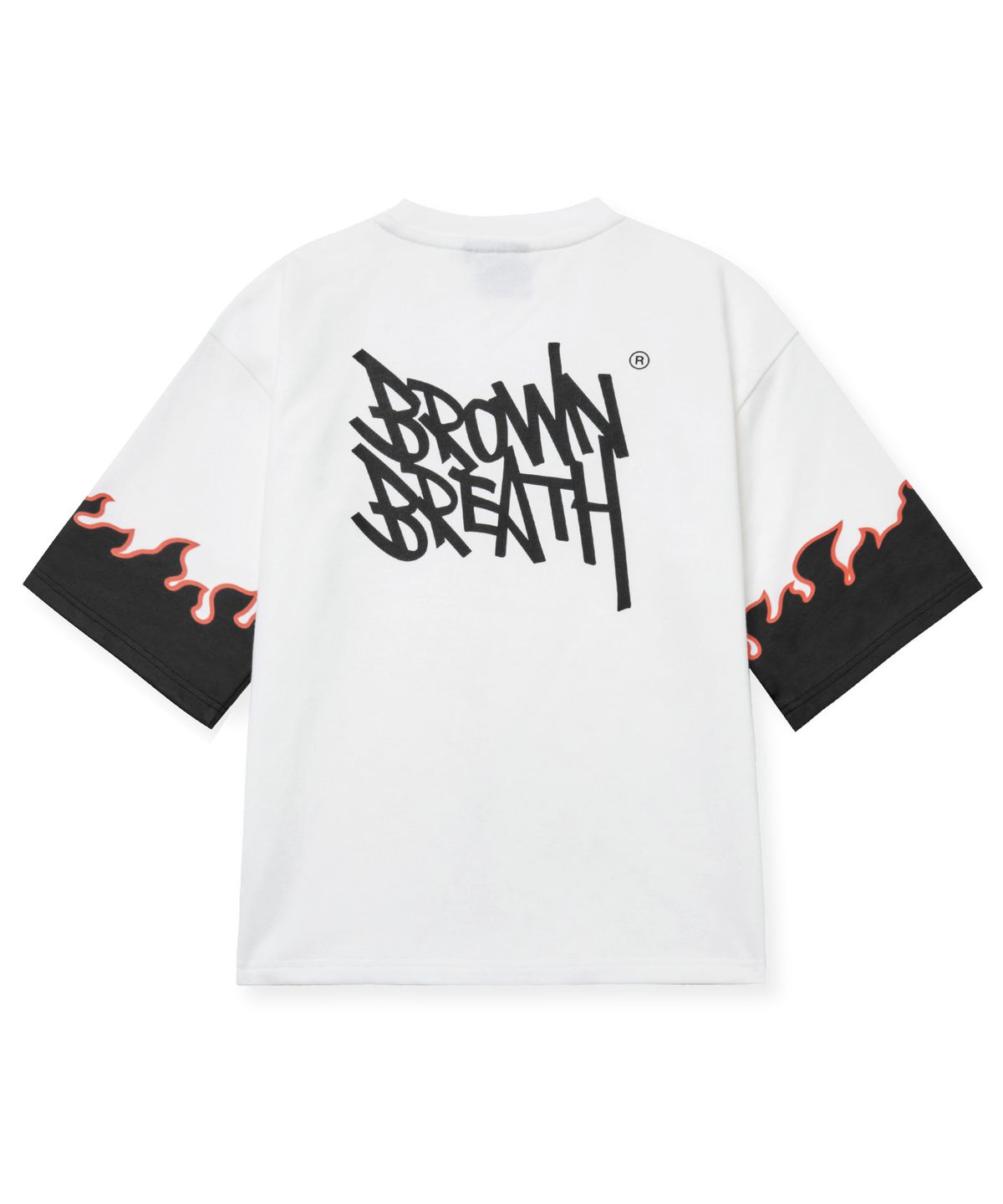 브라운브레스 키즈(BROWNBREATH KIDS) KIDS FIRE 3/4 SLEEVE TEE - WHITE