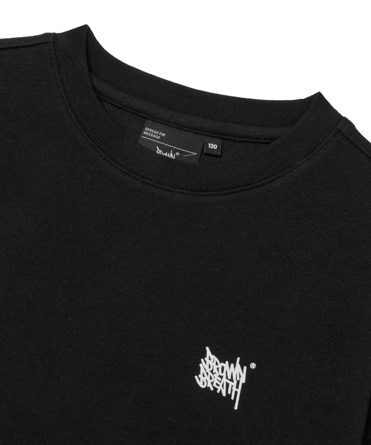 브라운브레스 키즈(BROWNBREATH KIDS) KIDS FIRE 3/4 SLEEVE TEE - BLACK