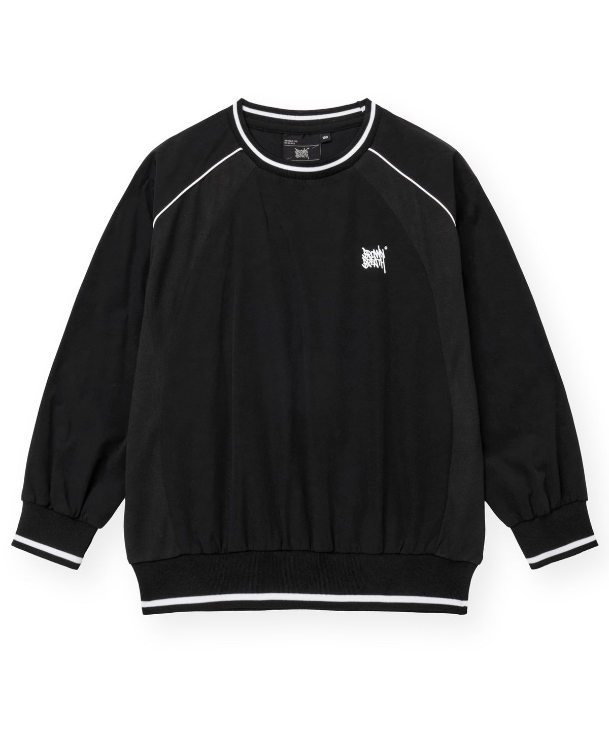 브라운브레스 키즈(BROWNBREATH KIDS) KIDS 20TH ANNIV WOVEN PULLOVER - BLACK