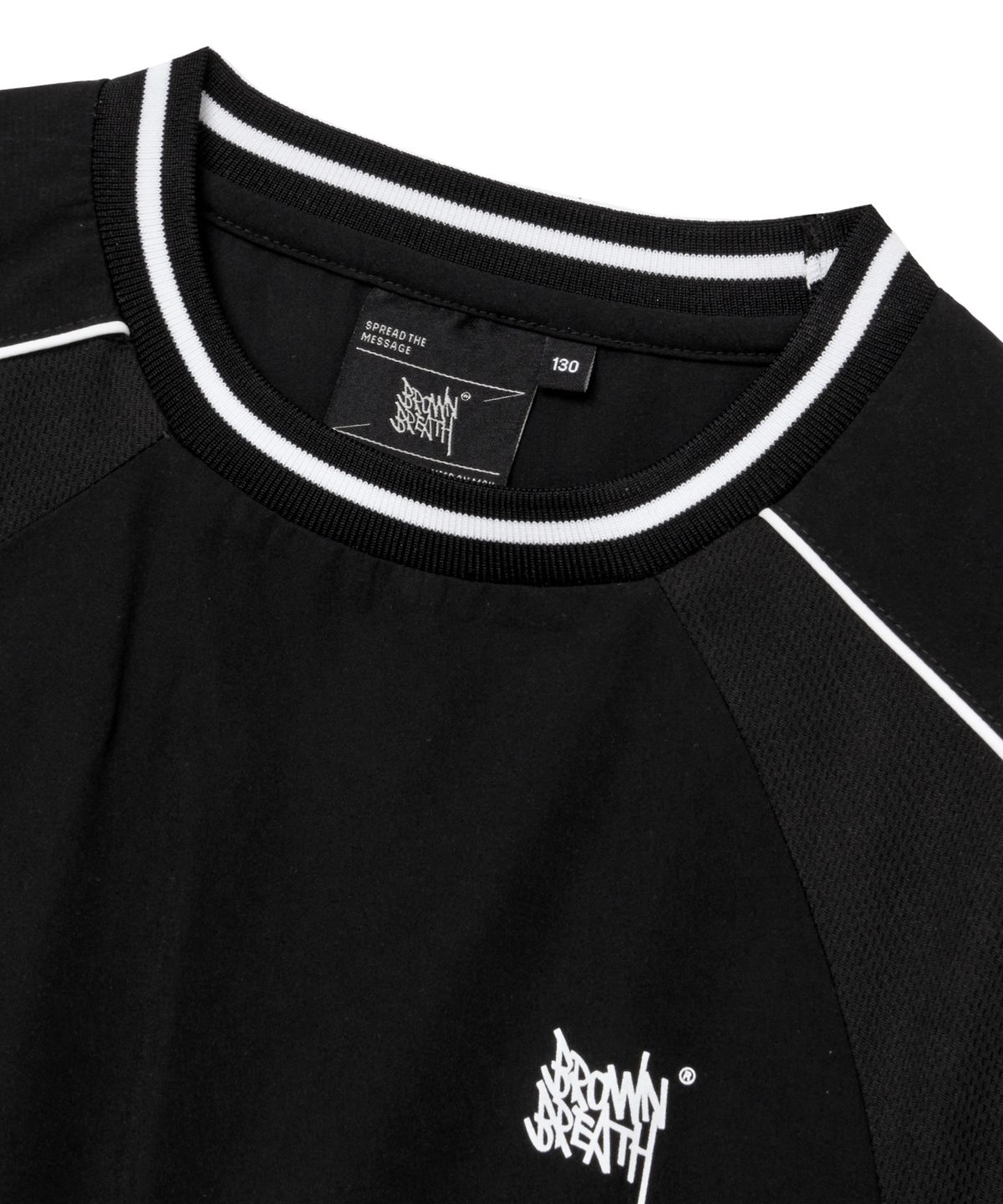 브라운브레스 키즈(BROWNBREATH KIDS) KIDS 20TH ANNIV WOVEN PULLOVER - BLACK
