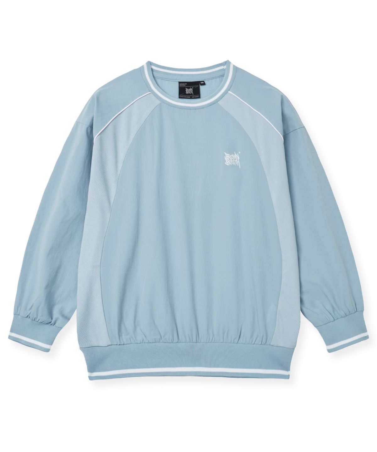 브라운브레스 키즈(BROWNBREATH KIDS) KIDS 20TH ANNIV WOVEN PULLOVER - SKY BLUE