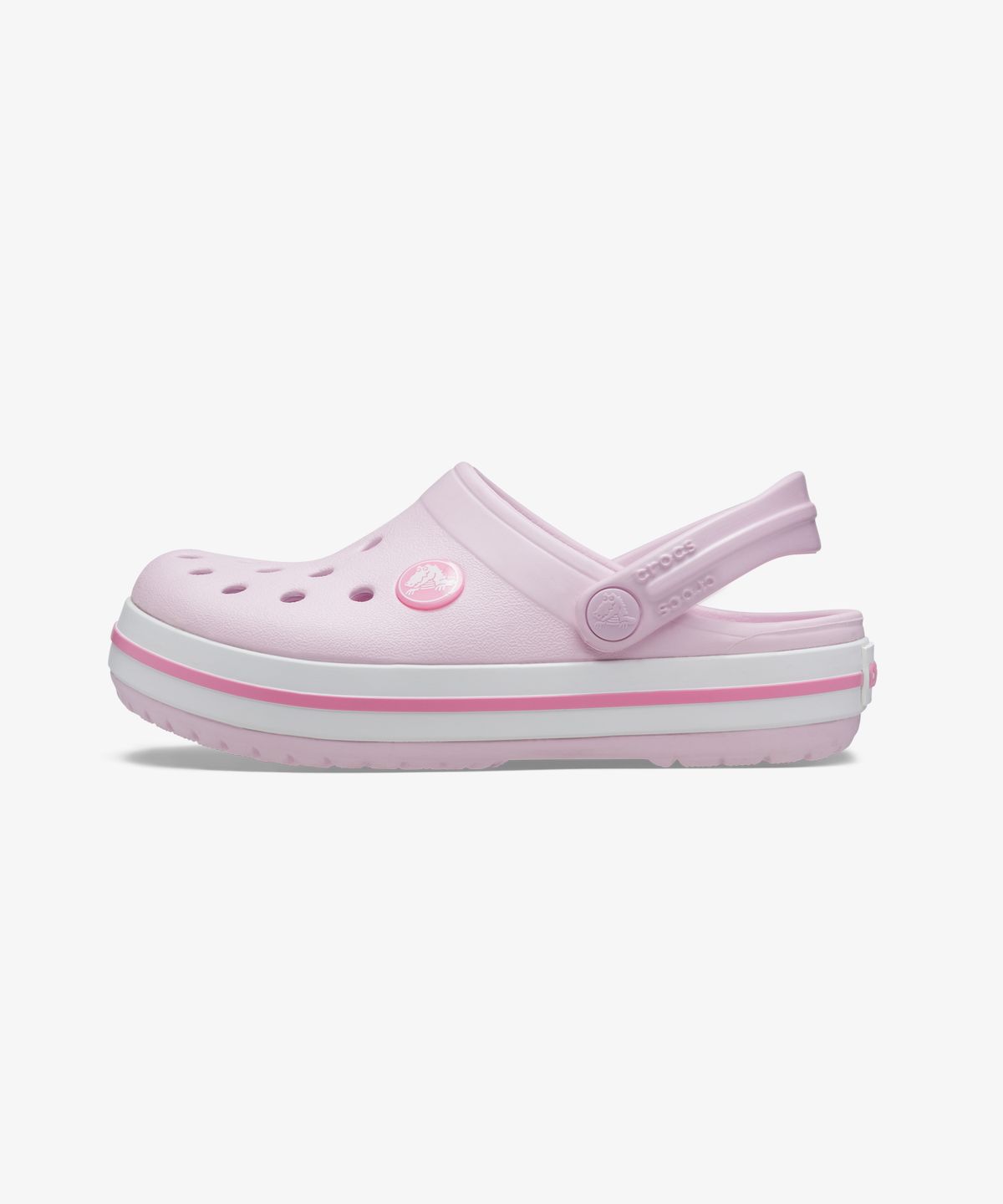 크록스키즈(CROCS KIDS) 크록밴드 클로그 키즈 - 발레리나 핑크 / 207006-6GD