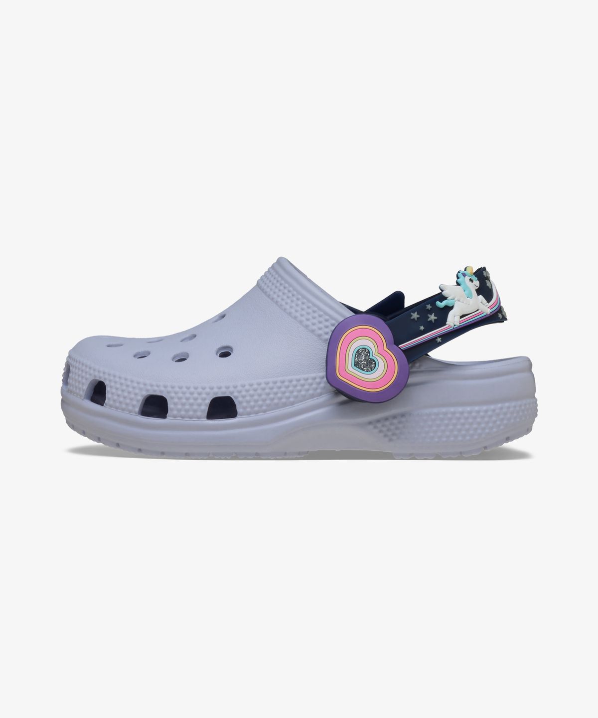 크록스키즈(CROCS KIDS) 클래식 이매지네이션 라이트 백스트랩 클로그 토들러 - 프로스티드 그레이프 / 211892-5BO