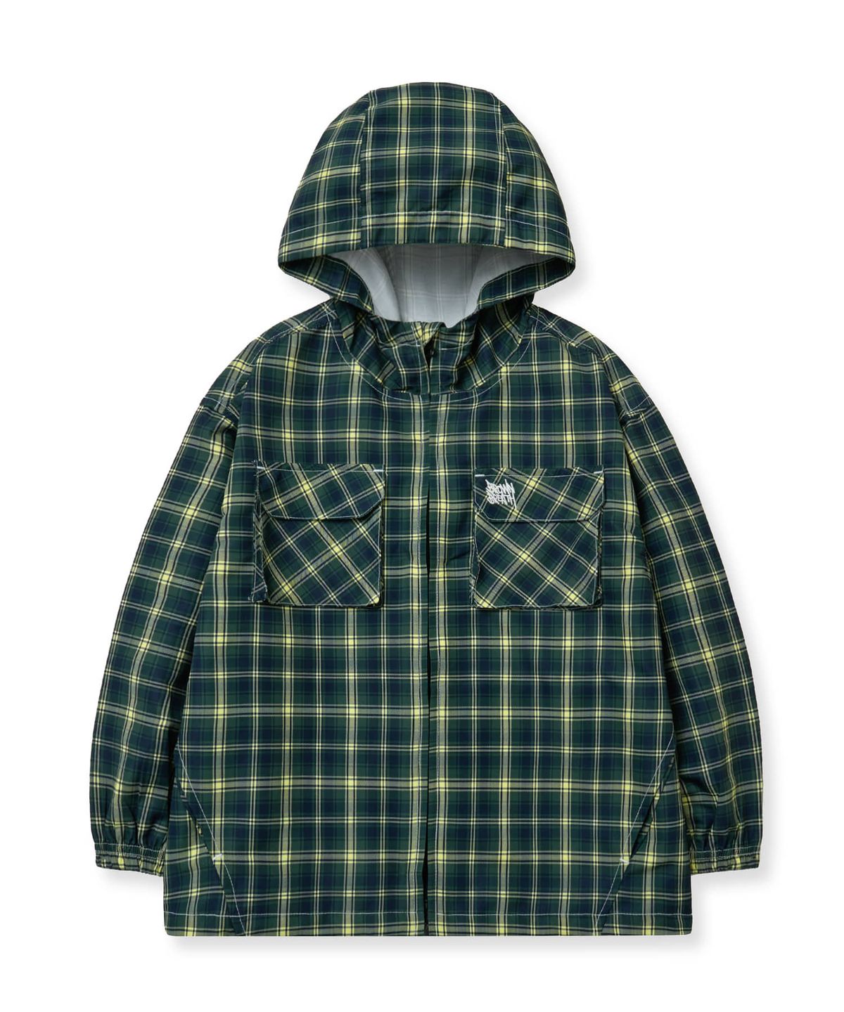 브라운브레스 키즈(BROWNBREATH KIDS) KIDS TAG CHECK WINDBREAKER - GREEN