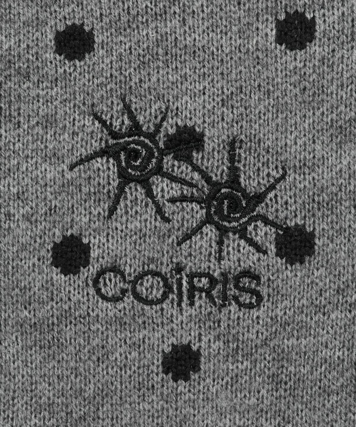 코이리스(COIRIS) 그레인 라운드 넥 도트 니트 가디건 (2컬러)