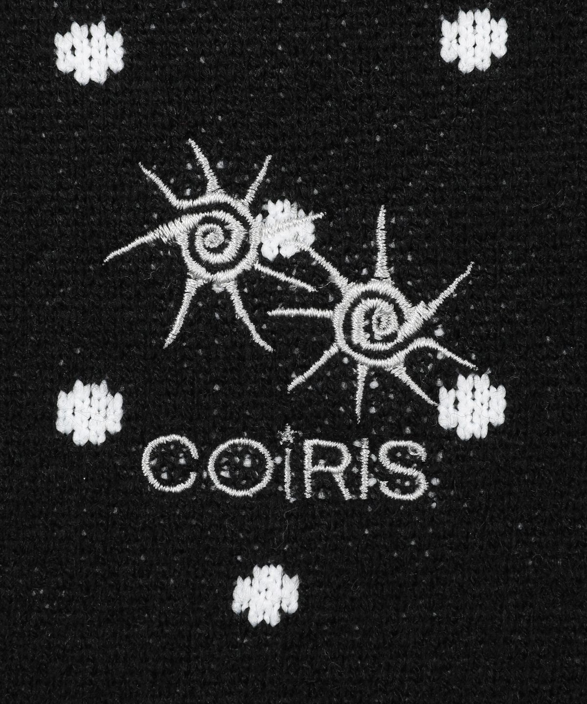 코이리스(COIRIS) 그레인 라운드 넥 도트 니트 가디건 (2컬러)