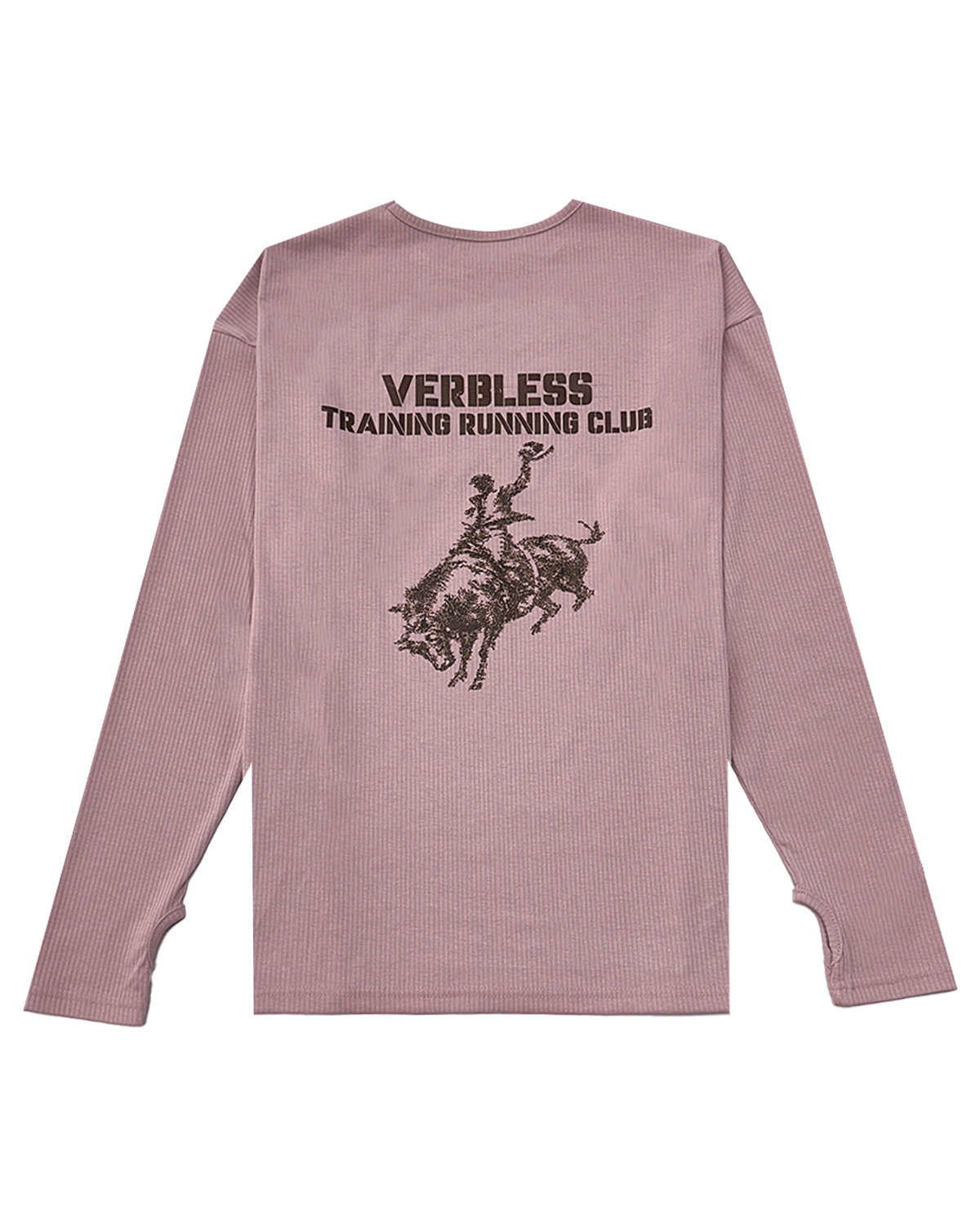 베르브리스(VERBLESS) 트레이닝 러닝 클럽 롱슬리브 (pink)