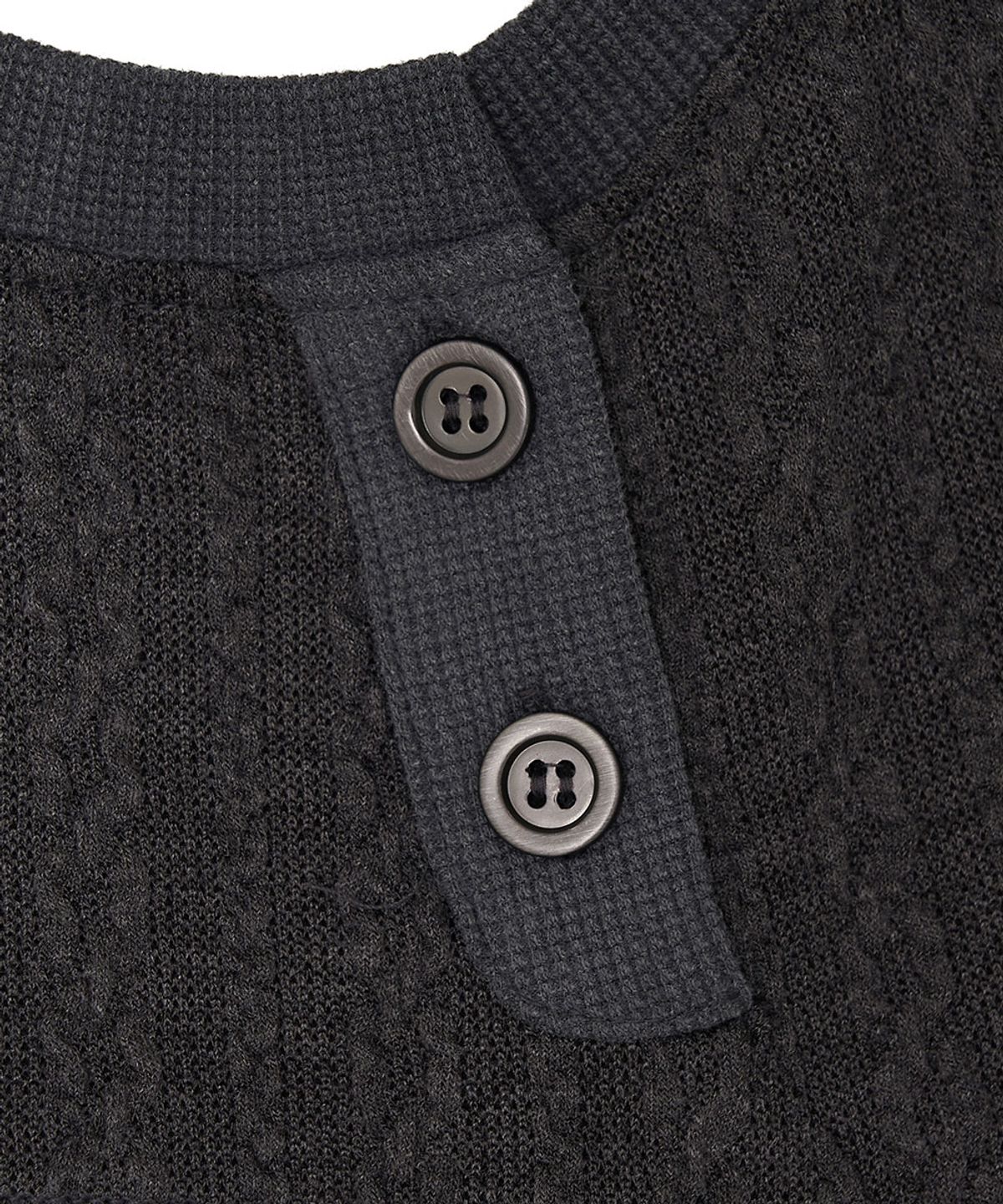 디프런티스(DIFFERENTIS) Henley Waffle Top (CH)