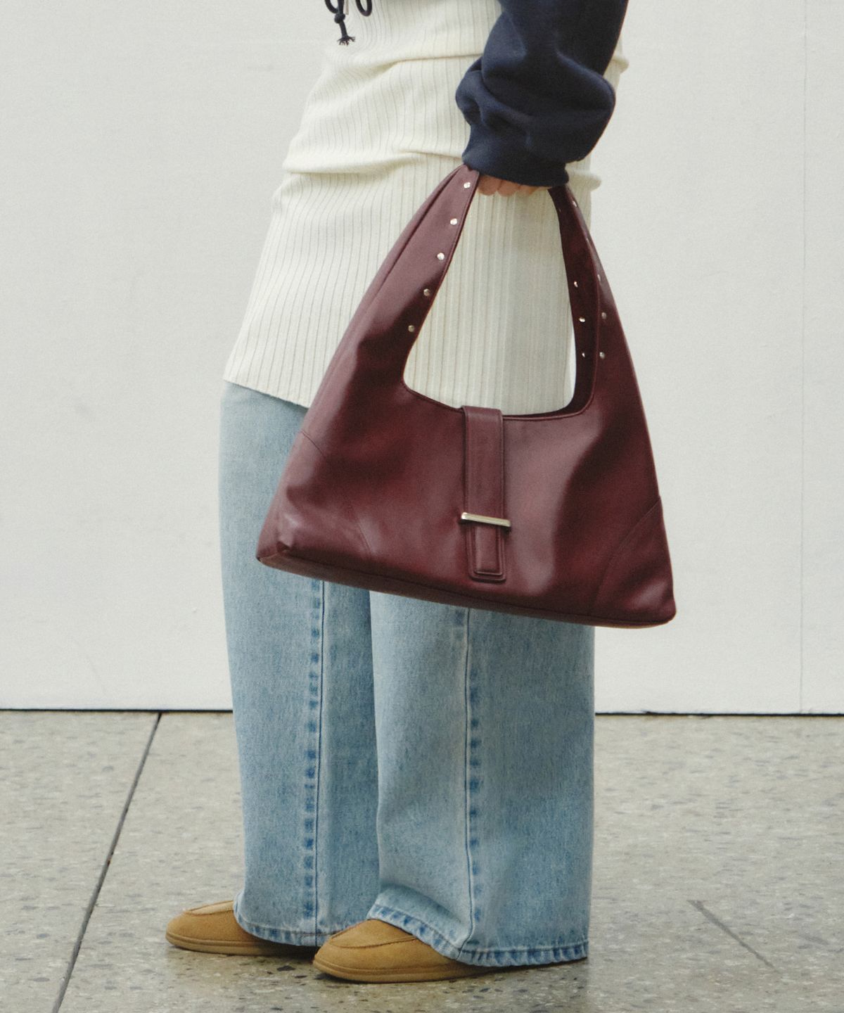 씨타(CITTA) Latent Hobo Bag_CTA942(Burgundy)