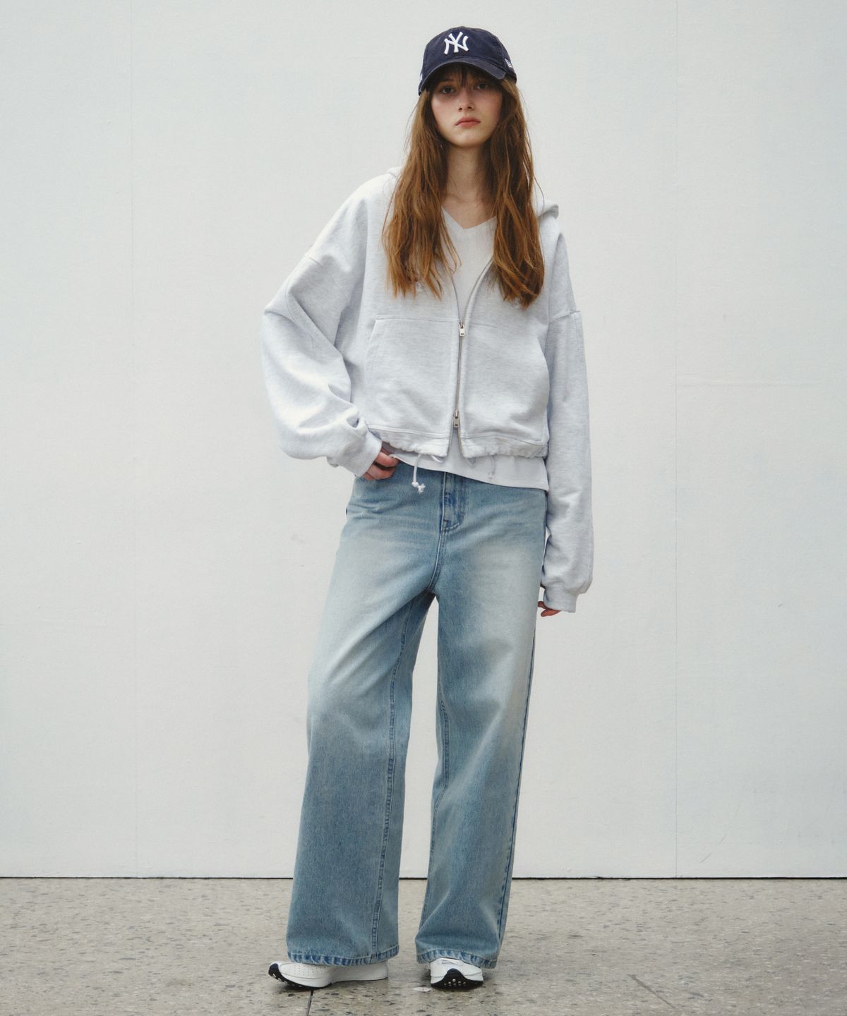 씨타(CITTA) Essential Light Wash Wide Denim_CTD427(Light Blue)